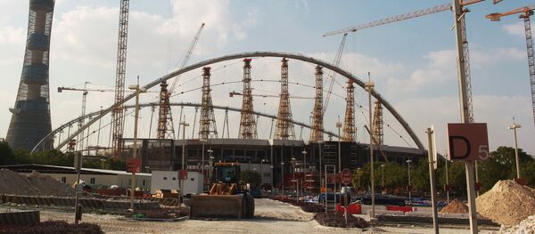 Подготовка к чемпионату мира 2022 года в Катаре Подготовка к чемпионату мира 2022 года в Катаре - Sputnik Кыргызстан