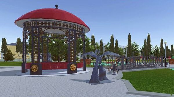 Эскизы проекта реконструкции центрального сквера в городе Каракол - Sputnik Кыргызстан