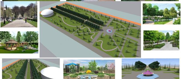 Проект реконструкции центрального сквера в городе Каракол - Sputnik Кыргызстан