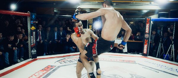 Спортсмены на турнире  с участием 14 бойцовских клубов в Москве - Sputnik Кыргызстан