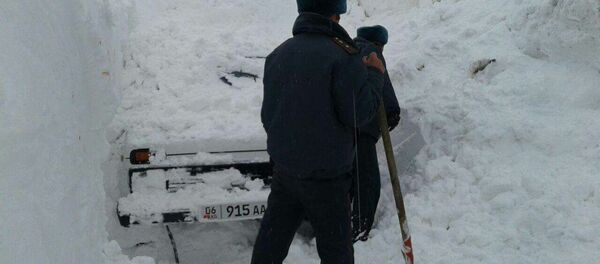 Сход лавины в Чон-Алайском районе Ошской области - Sputnik Кыргызстан