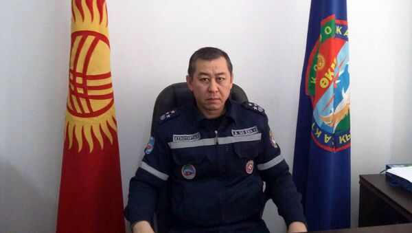 Начальник Центра управления кризисными ситуациями МЧС Мухаммед Сваров - Sputnik Кыргызстан