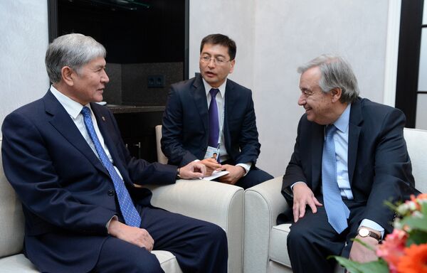 Рабочий визит Алмазбека Атамбаева в Германию - Sputnik Кыргызстан