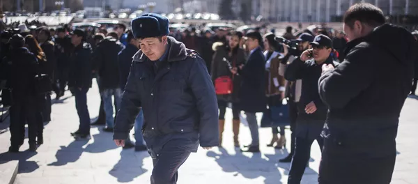 Митинг сторонников задержанного депутата Текебаева в Бишкеке - Sputnik Кыргызстан