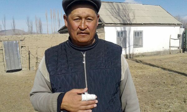 Житель села Калкагар Шаршенбек Абакиров - Sputnik Кыргызстан