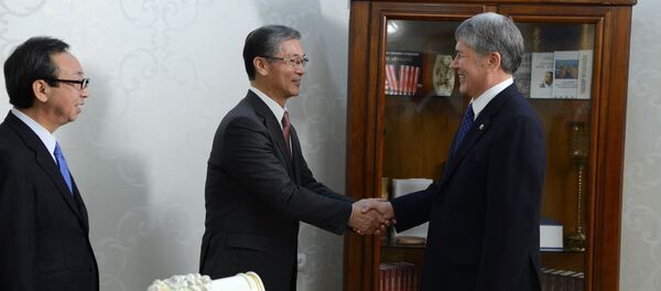 Визит председателя правления компании Tokyo Rope MFG Co., Ltd Шигето Танаку и вице-президента MITSUI & CO. STEEL LTD Шюджи Мурамацу - Sputnik Кыргызстан