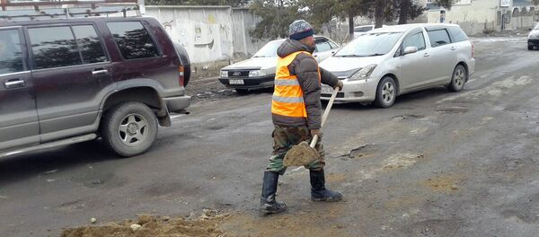 Ремонт дорог в Караколе - Sputnik Кыргызстан