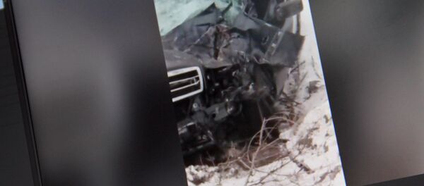 Mercedes С-180, который на высокой скорости слетел с моста - Sputnik Кыргызстан