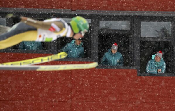 Финляндиянын Лахти шаарында лыжа спорту боюнча өткөн дүйнөлүк чемпионаттан бир көрүнүш - Sputnik Кыргызстан