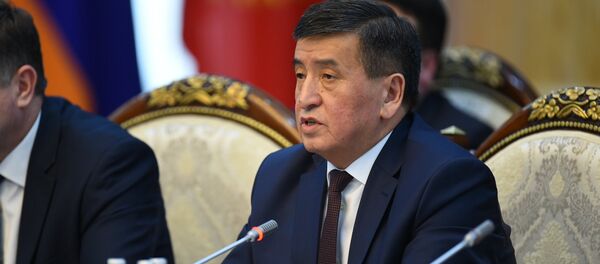 Премьер-министр Сооронбай Жээнбеков Бишкекте өткөн Евразиялык өкмөт аралык кеңештин жыйыны учурунда - Sputnik Кыргызстан