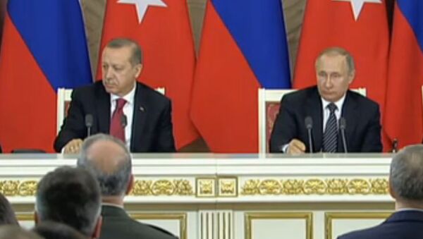 Пресс-конференция Путина и Эрдогана по итогам переговоров в Москве - Sputnik Кыргызстан