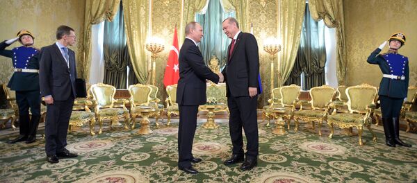 Президент РФ В. Путин принял участие в заседании Совета сотрудничества высшего уровня между РФ и Турцией - Sputnik Кыргызстан