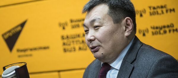 Дары-дармектерди жөнгө салган мыйзам долбоорун иштеп чыккан топтун жетекчиси Сүйүнбек Сырдыбаев - Sputnik Кыргызстан