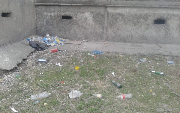 Отмечается, что мусор возле дома №16 по улице Суюнбаева не убирают, территория находится в антисанитарном состоянии - Sputnik Кыргызстан