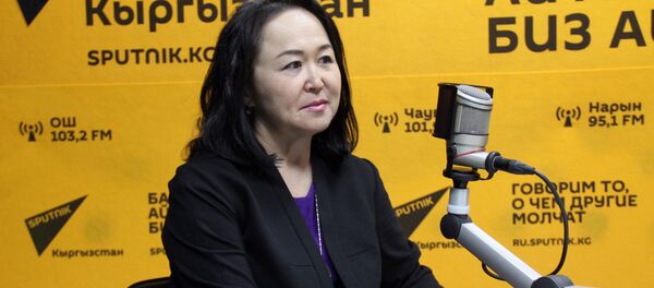 Эколог с 30-летним стажем, президент общественного фонда Эко-мониторинг Динара Кутманова - Sputnik Кыргызстан