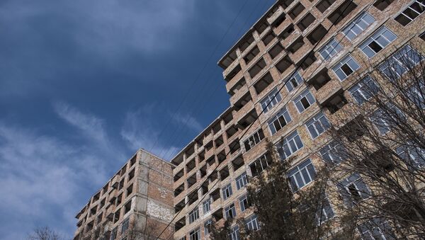 Многоэтажное строящееся здание. Архивное фото - Sputnik Кыргызстан