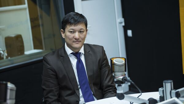 Ведущий менеджер программы Консультации малого бизнеса Европейского банка реконструкции и развития (ЕБРР) в Кыргызстане Бакай Джунушов во время интервью Sputnik Кыргызстан - Sputnik Кыргызстан