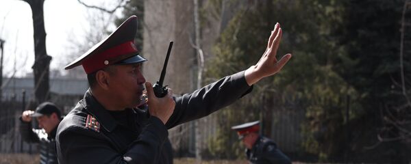 Сотрудник милиции в Бишкеке. Архивное фото - Sputnik Кыргызстан