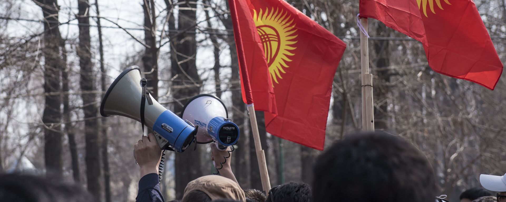 Люди на митинге в Бишкеке. Архивное фото - Sputnik Кыргызстан, 1920, 11.01.2024
