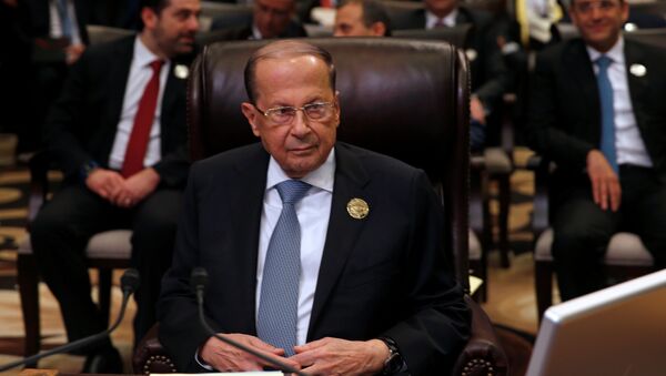 Ливандын президенти Мишель Аун Иорданияда өтүп жаткан Араб мамлекеттеринин лигасынын саммитинде - Sputnik Кыргызстан