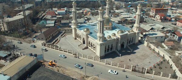 Новая мечеть построена в центре Бишкека — вид с высоты птичьего полета - Sputnik Кыргызстан