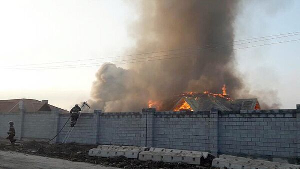 Пожар в селе Орто-Сай - Sputnik Кыргызстан