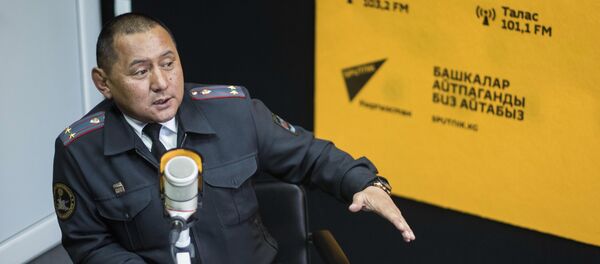 Начальник отдела розыска УПМ Бишкека Ажыбек Майназаров - Sputnik Кыргызстан