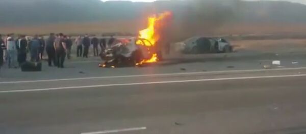 Беш кишинин өмүрүн алган жол кырсыктан кийинки абалдын видеосу - Sputnik Кыргызстан