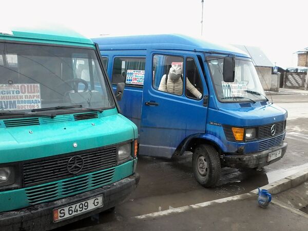 Водители маршрутного такси 222 в Бишкеке - Sputnik Кыргызстан