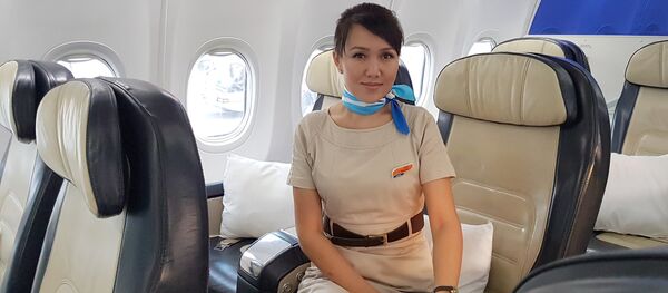 Стюардесса авиакомпании FlyDubai Наргиза Мукамбетова - Sputnik Кыргызстан