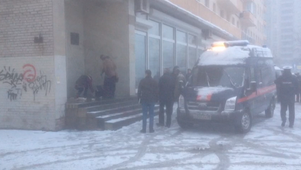 Место взрыва неизвестного предмета в руках у петербуржца - Sputnik Кыргызстан