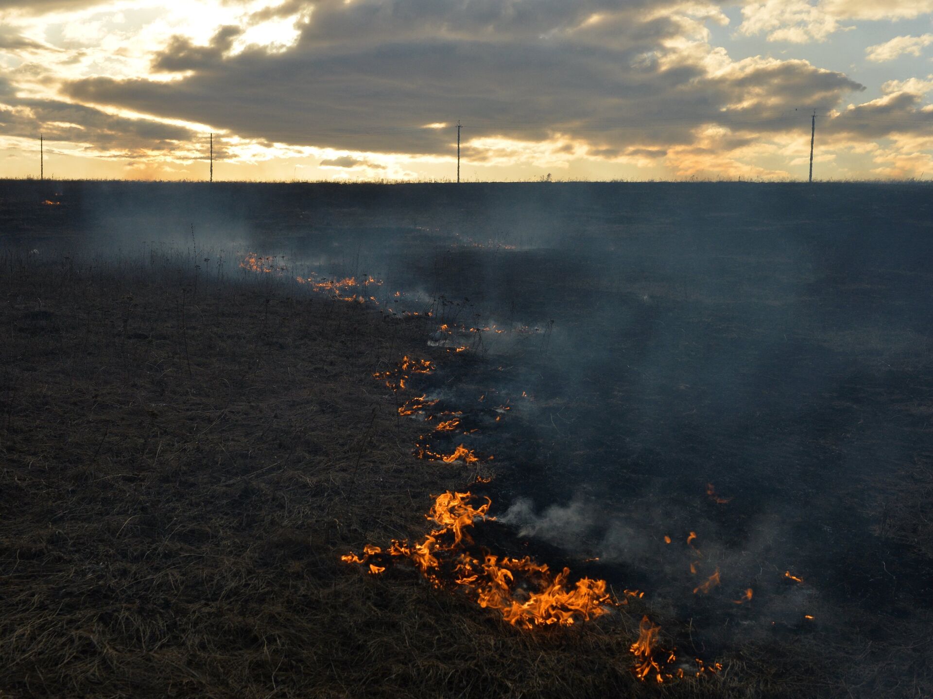 Сухое горение. Пожар в Тебердинском заповеднике. Фото огонь на Холме. Горящая сухая трава. Фронт пожара.