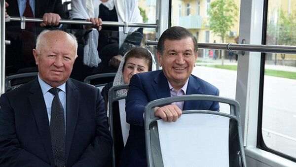 Церемонии открытия новую трамвайной ветки в Самарканде - Sputnik Кыргызстан