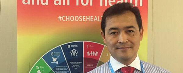 Саламаттык сактоо министринин орун басары Эркин Чечейбаев. Архив - Sputnik Кыргызстан