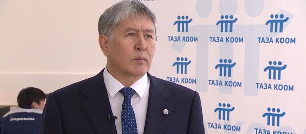 Их предупреждали, они не съехали — видеообращение Атамбаева в связи с ЧП - Sputnik Кыргызстан