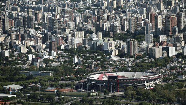 Вид на стадион Эль Монументаль в Буэнос-Айресе - Sputnik Кыргызстан