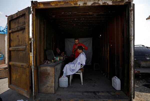 Сирийские беженцы в провинции Ракка - Sputnik Кыргызстан