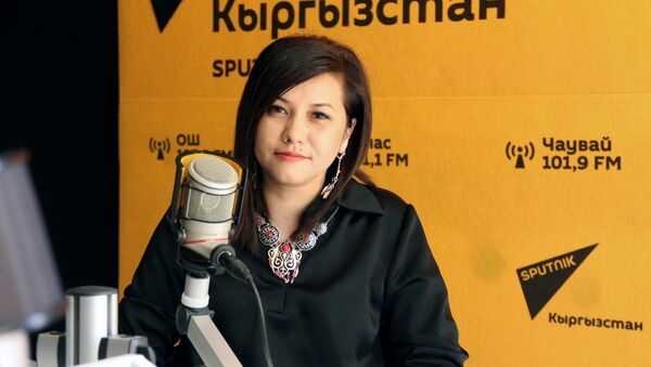 Программный директор радиостанции Кыргызстан обондору Лилия Абдыбаитова - Sputnik Кыргызстан