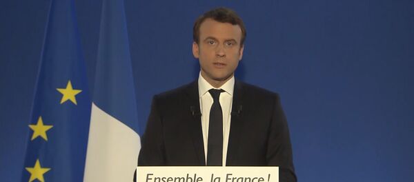 Выступление Макрона после второго тура выборов Выступление Макрона после второго тура выборов - Sputnik Кыргызстан
