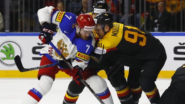 Групповый этап чемпионата мира по хоккею. Россия и Германия - Sputnik Кыргызстан