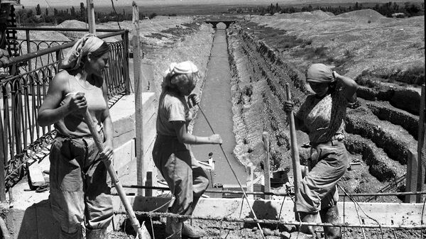 Архивные фото строительства Большого Чуйского канала - Sputnik Кыргызстан