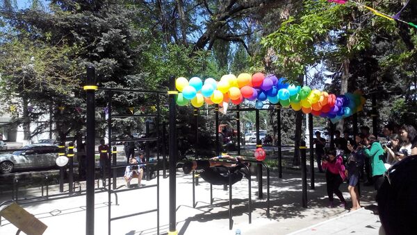 Открытие спортивной площадки Street Workout в Бишкеке - Sputnik Кыргызстан