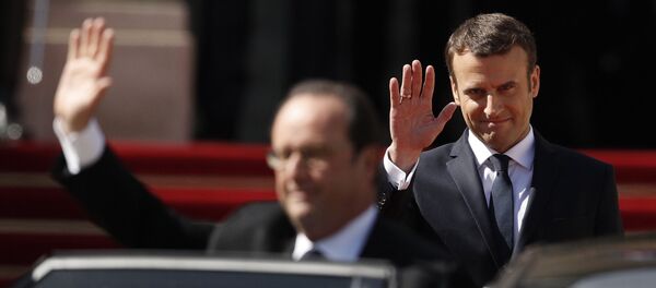 Инаугурация избранного президента Франции Эммануэля Макрона Инаугурация избранного президента Франции Эммануэля Макрона - Sputnik Кыргызстан