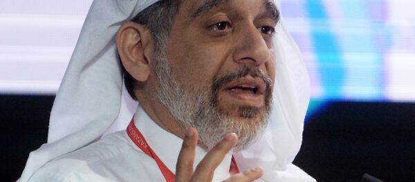 Президент The Kanoo Group Мишаль Кану выступает на пленарном заседании на IX Международном экономическом саммите Россия — Исламский мир: KazanSummit2017 в Казани. - Sputnik Кыргызстан