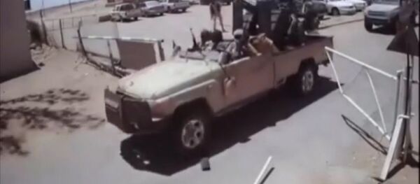 Нападение на авиабазу в Ливии. Съемка камеры слежения - Sputnik Кыргызстан