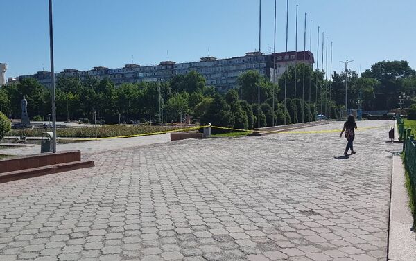 Район здания Национальной филармонии имени Токтогула Сатылганова оцеплен, поступило сообщение о заложенном взрывном устройстве - Sputnik Кыргызстан
