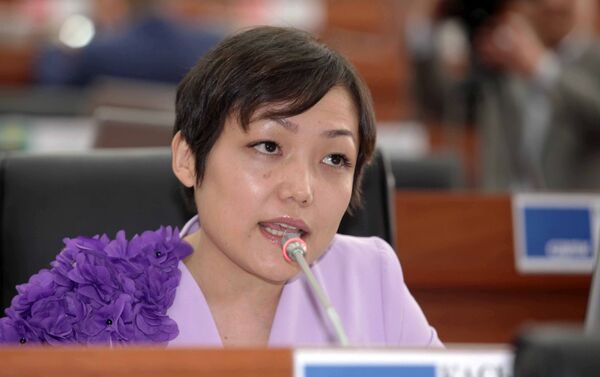 Депутат Жогорку Кенеша от фракции СДПК, журналист Аида Касымалиева - Sputnik Кыргызстан