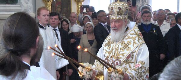 Глава Русской православной церкви освятил храм в Бишкеке - Sputnik Кыргызстан