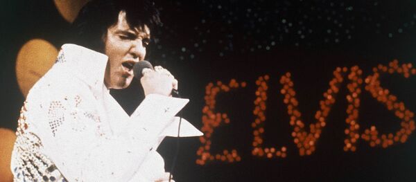 Рок-н-ролдун падышасы атыккан атактуу ырчы Элвис Преслинин архидвик сүрөтү - Sputnik Кыргызстан