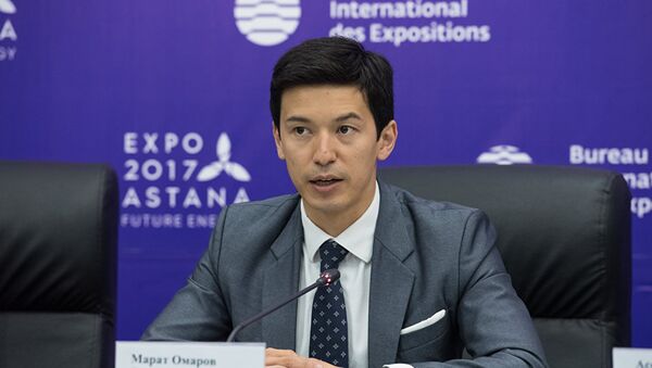 Директор департамента контента и организации мероприятий НК Астана ЭКСПО-2017 Марат Омаров - Sputnik Кыргызстан